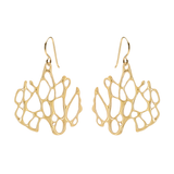 Gold Vermeil Medium Organic Circle Cactus Earrings