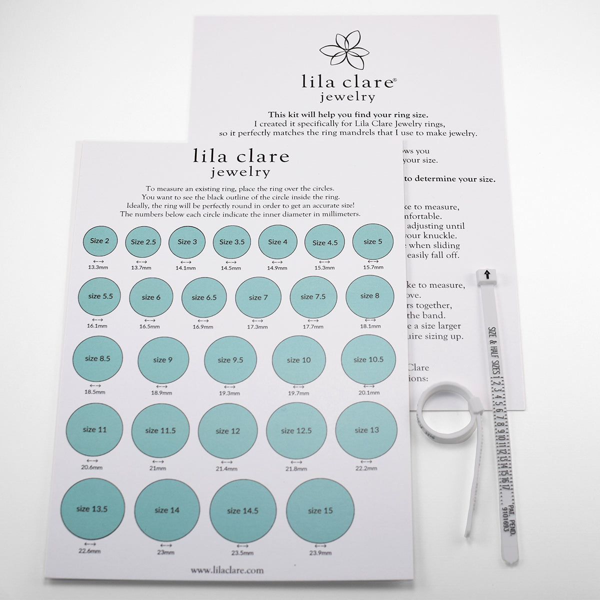 Ring Sizer Chart Ring Size Kit