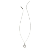 Small Silver Teardrop Cactus Necklace
