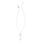 Ella Silver Small Fuchsia Necklace with Gemstone