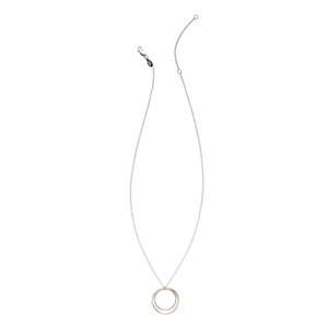 Cynthia Gold & Silver Double Circle Necklace