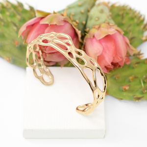 Slender Cactus Cuff Bracelet