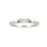 Silver Baguette Ring