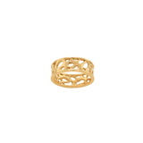 Gold Cactus Band Ring