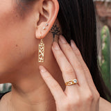 Gold Cactus Solitaire Ring