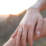 Open Signet Cactus Ring