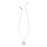 Medium Silver Framed Circle Cactus Necklace
