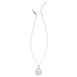 Medium Silver Teardrop Cactus Necklace