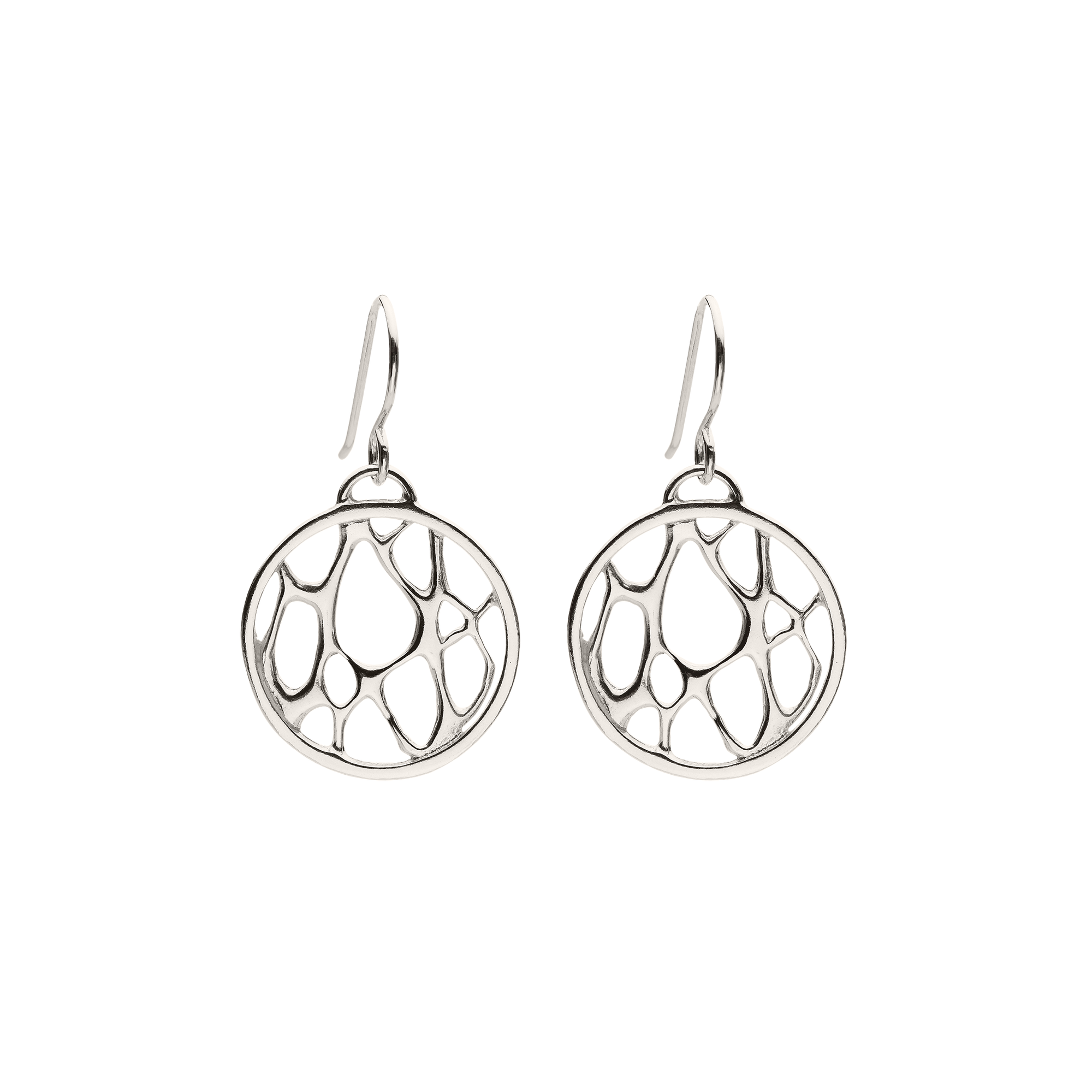 Medium Framed Circle Cactus Earrings