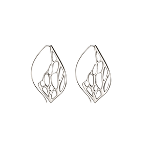 Medium Pointed Teardrop Cactus Hoop Earrings