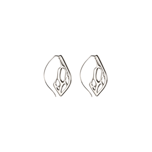 Small Pointed Teardrop Cactus Hoop Earrings