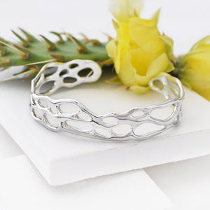 Slender Cactus Cuff Bracelet