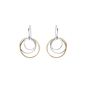 interlinked circle earrings