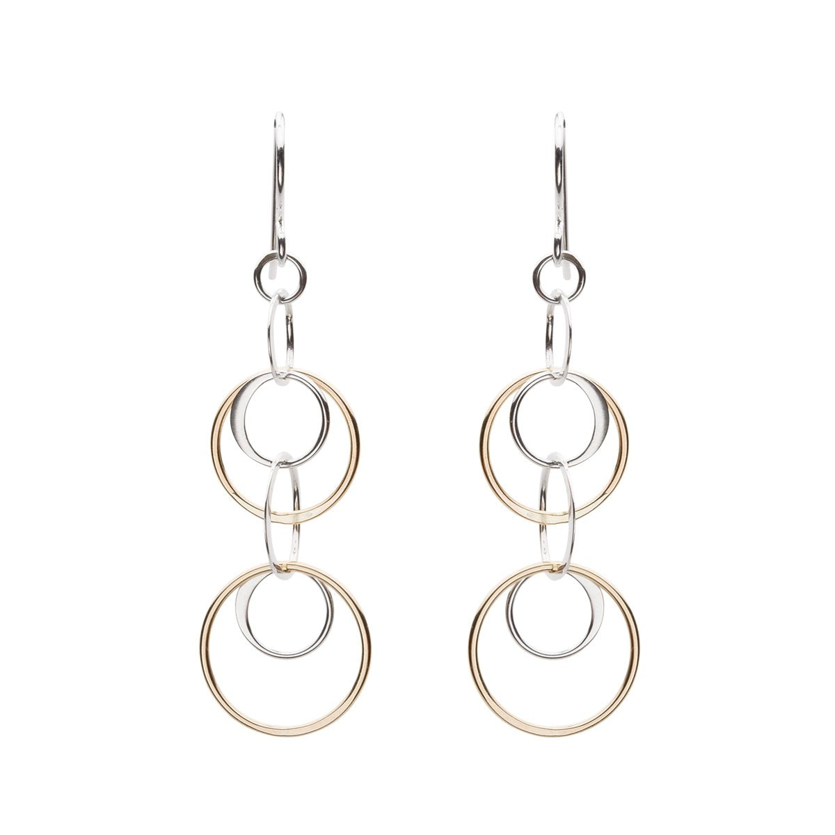 Lila Clare Jewelry Cynthia Three-Circle Cluster Earrings