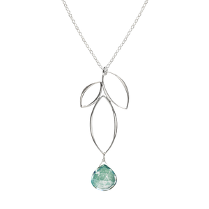 Ella Small Fuchsia Necklace with Gemstone