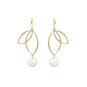 Ella Petal Earrings with Gemstones