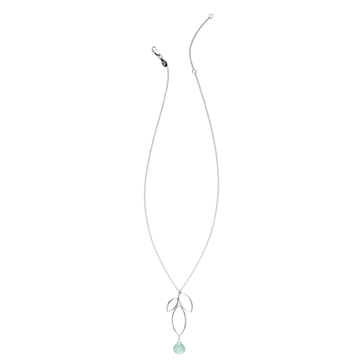 Ella Silver Small Fuchsia Necklace with Gemstone – Lila Clare