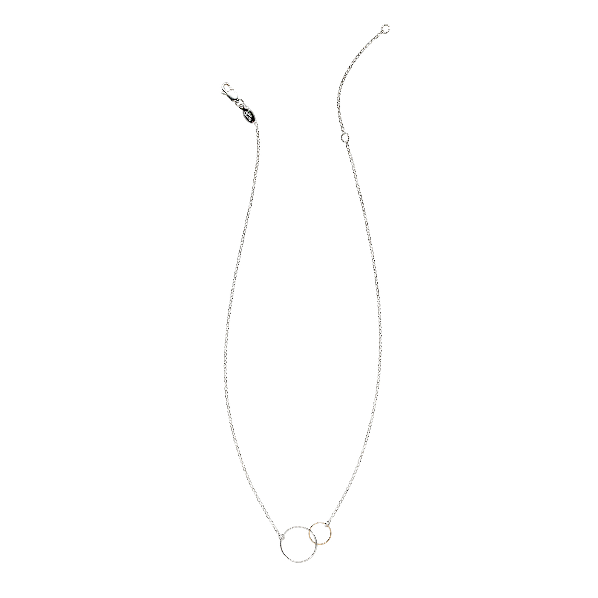 Linked circle online necklace