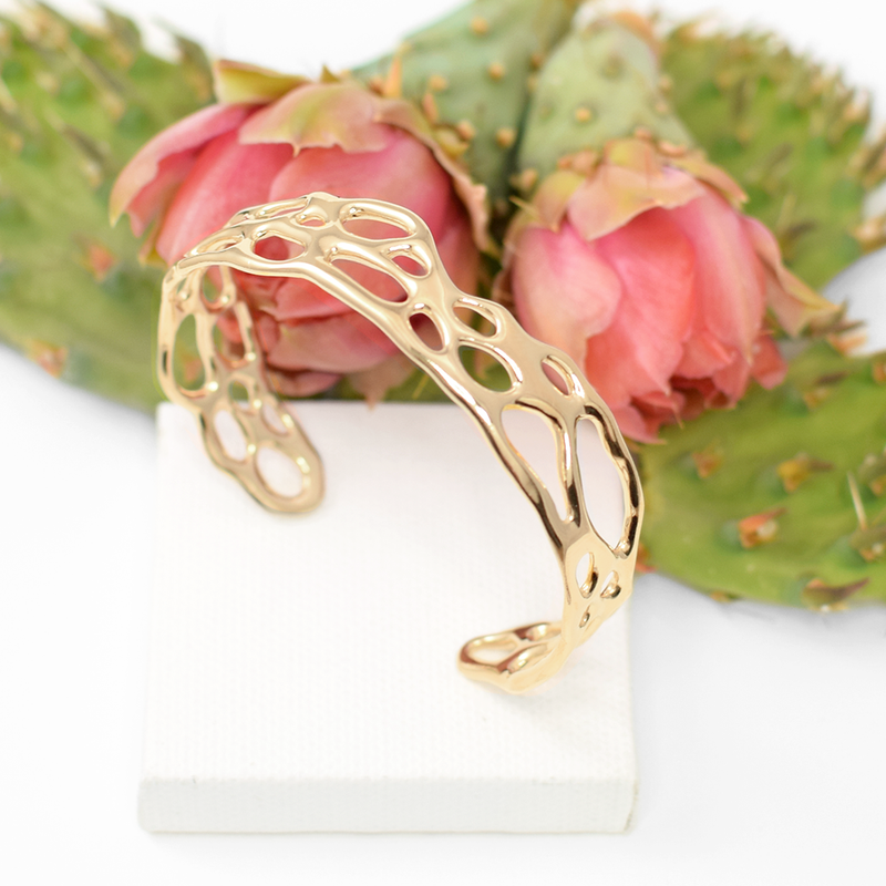 Midnight Rendezvous Cactus Cuff Bracelet