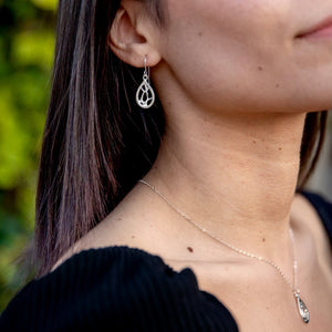 Small Teardrop Cactus Earrings